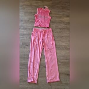 Juicy Couture Velour Lounge SET  Rhinestone Logo Size S